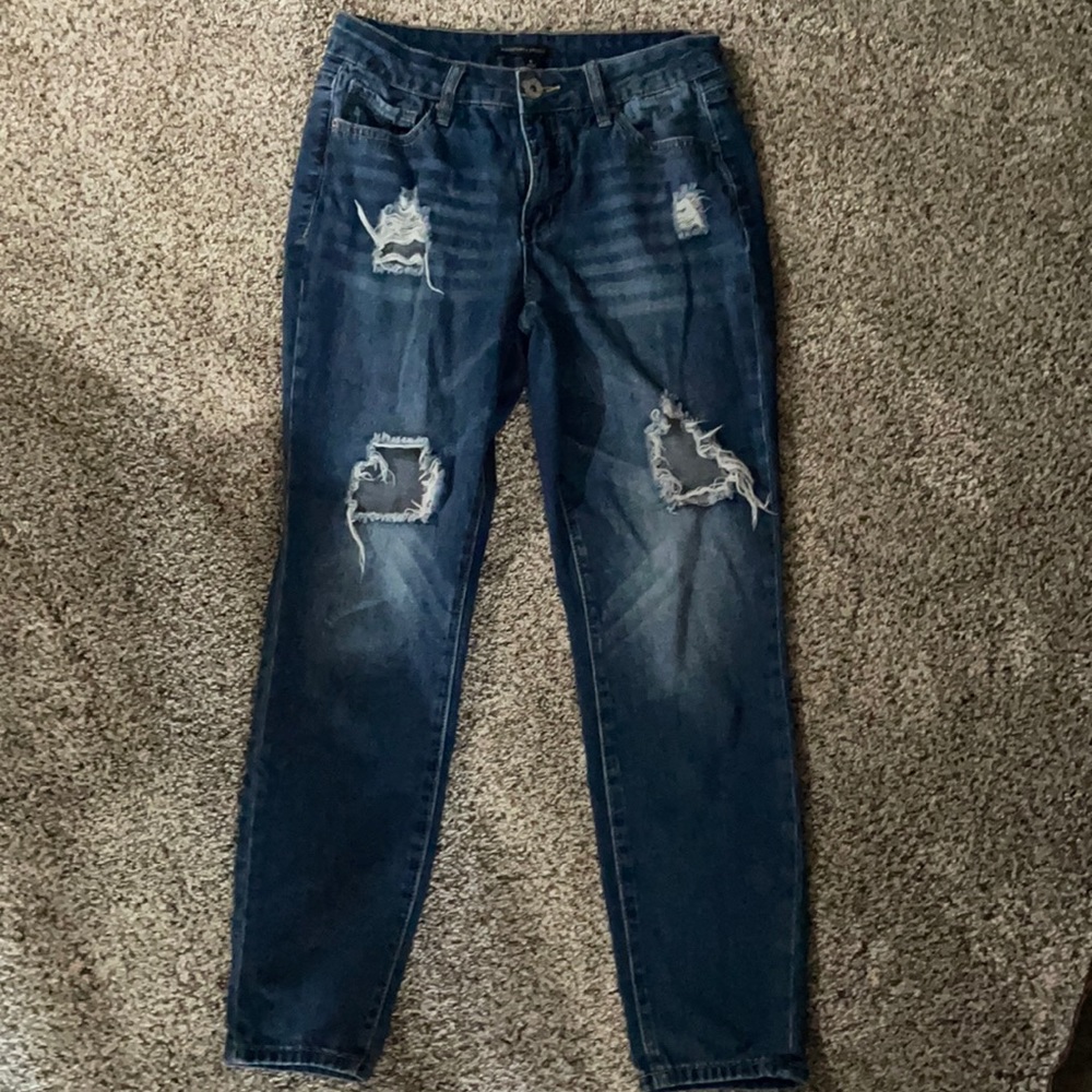 mom jeans with holes